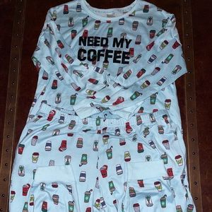 Pajama set I need my coffee set